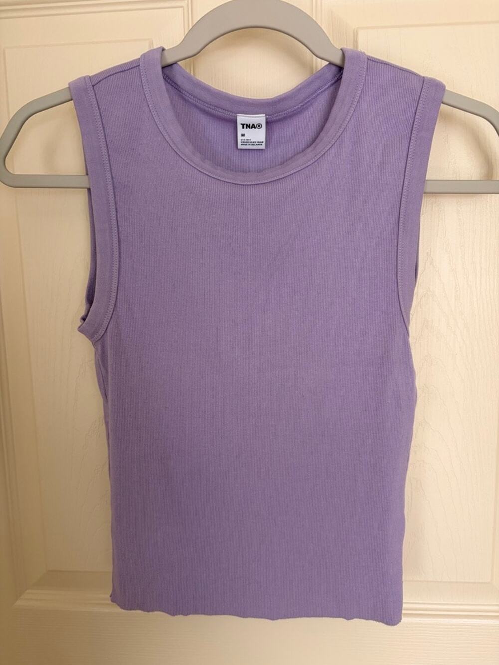 Aritzia Tna HomeStretch Muscle Tank GD Lavandin size M